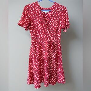 Monteau - Red Floral Dress